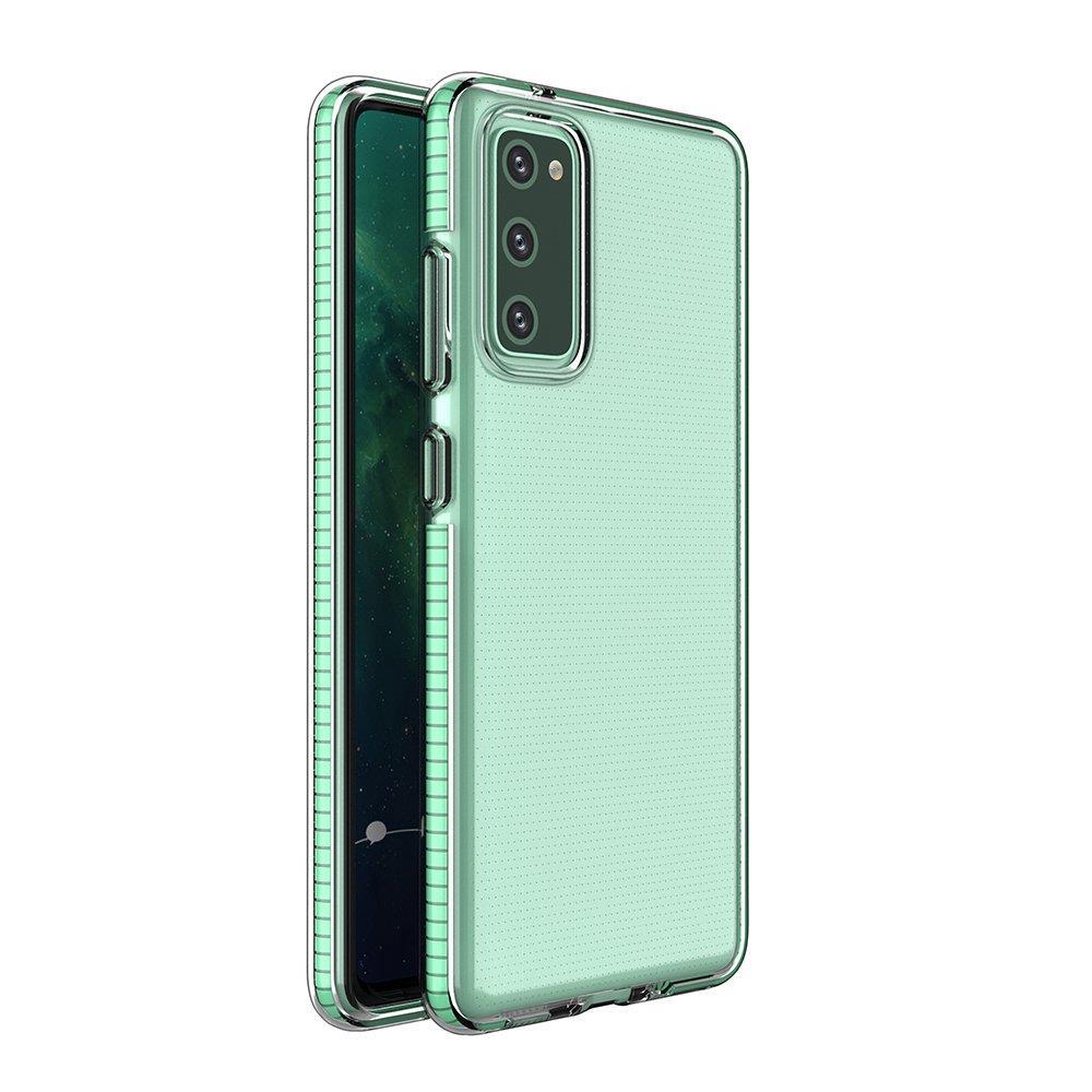 OEM Samsung Galaxy A02s Spring Case Λεπτή Θήκη Σιλικόνης - Διάφανη - Mint