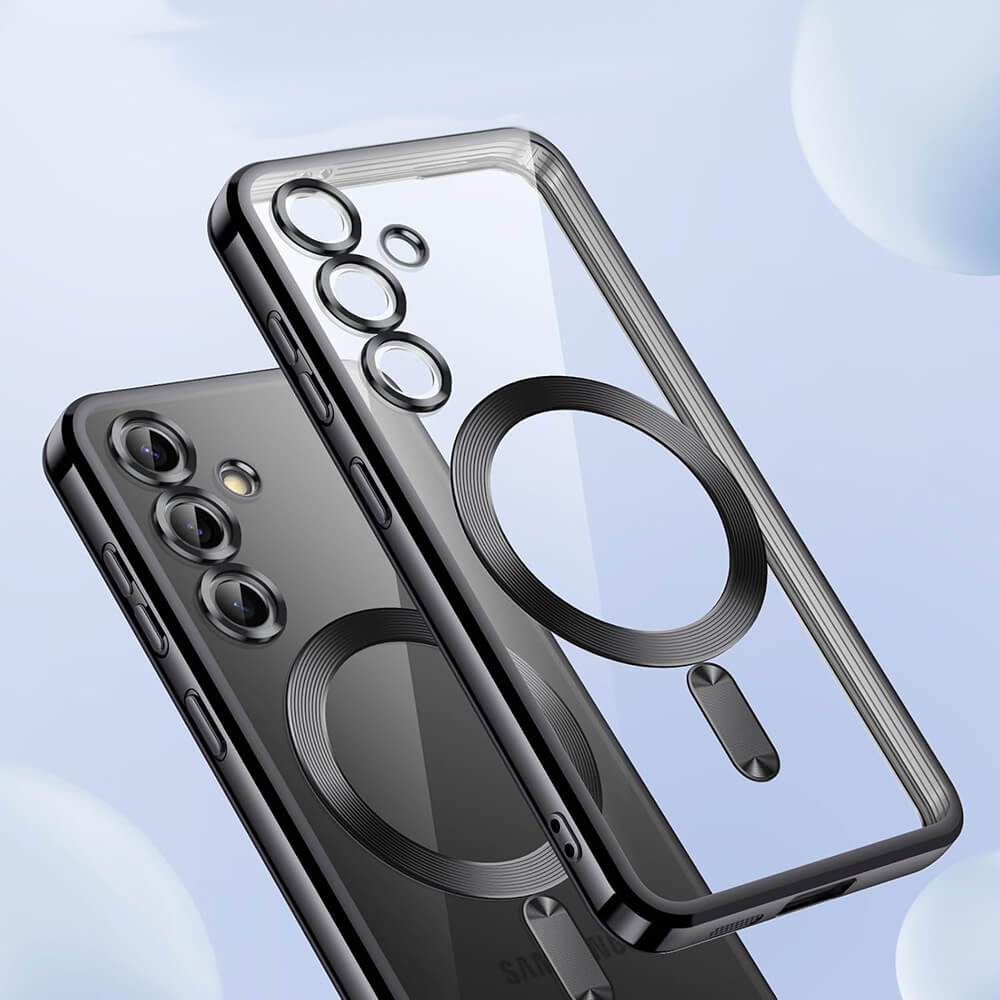 Techsuit Samsung Galaxy S25 Plus - Luxury Crystal MagSafe - Θήκη Σιλικόνης - Black