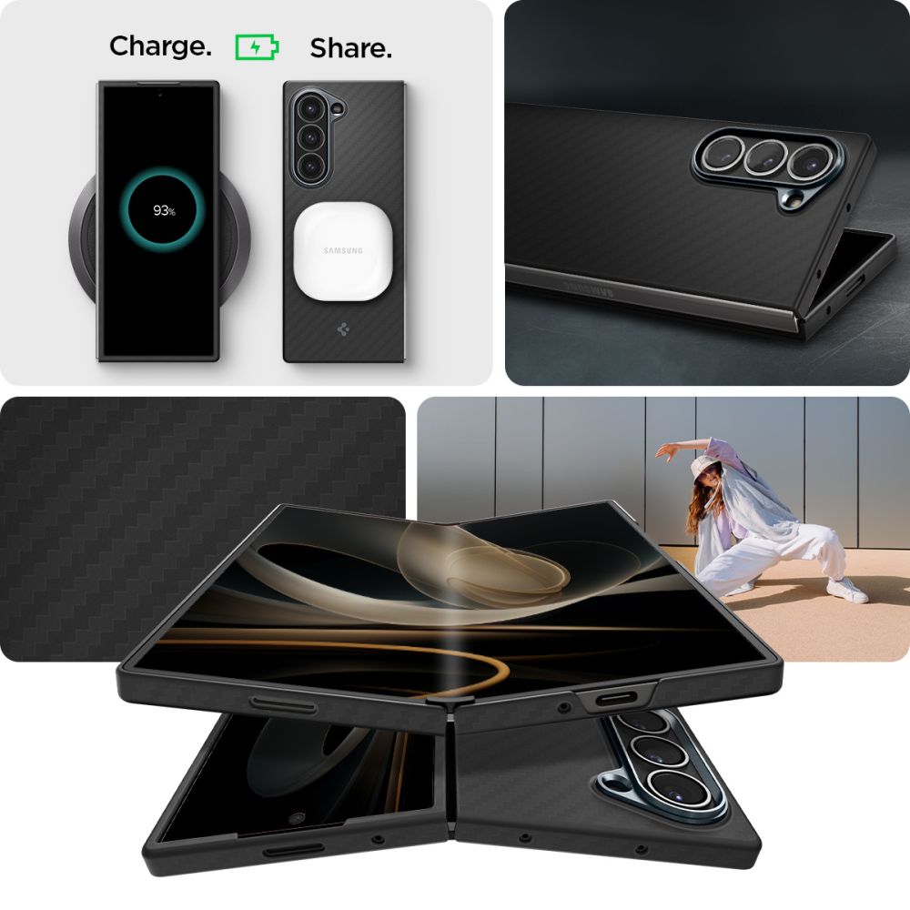 Spigen Samsung Galaxy Z Fold6 AirSkin Λεπτή Θήκη - Aramid Black