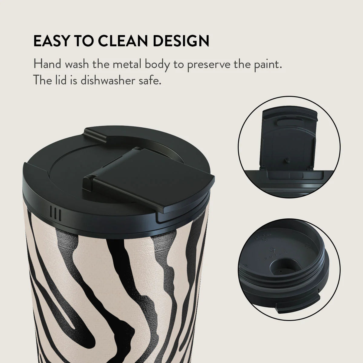 Burga Κούπα Θερμός από Ανοξείδωτο Ατσάλι - Flap Lid - 500ml - Imperial