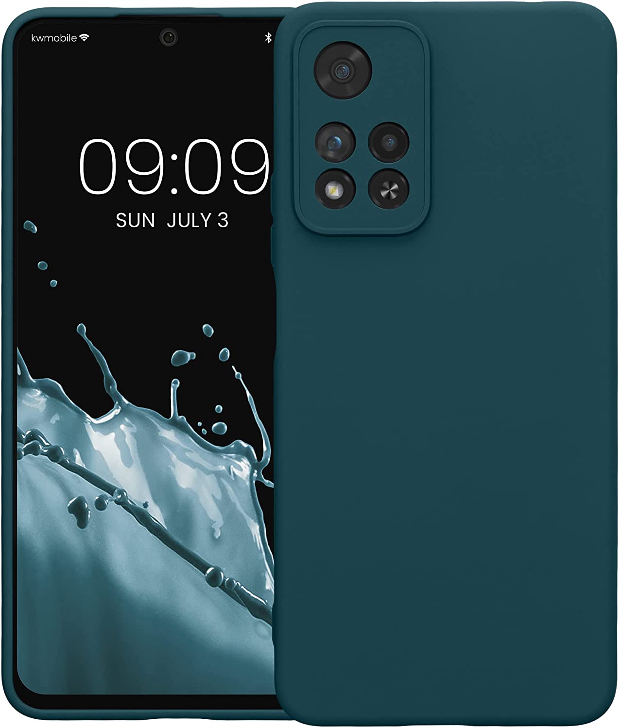 KW Xiaomi Redmi Note 11 Pro+ 5G Θήκη Σιλικόνης Rubberized TPU - Petrol Matte - 58097.57