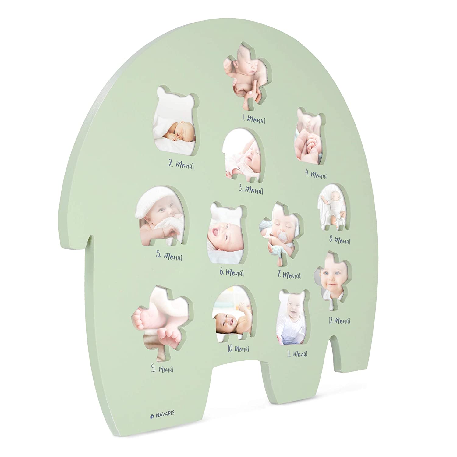 Navaris Πλαίσιο για Φωτογραφίες Μωρού για τους Πρώτους 12 Μήνες - Green - 51164.01