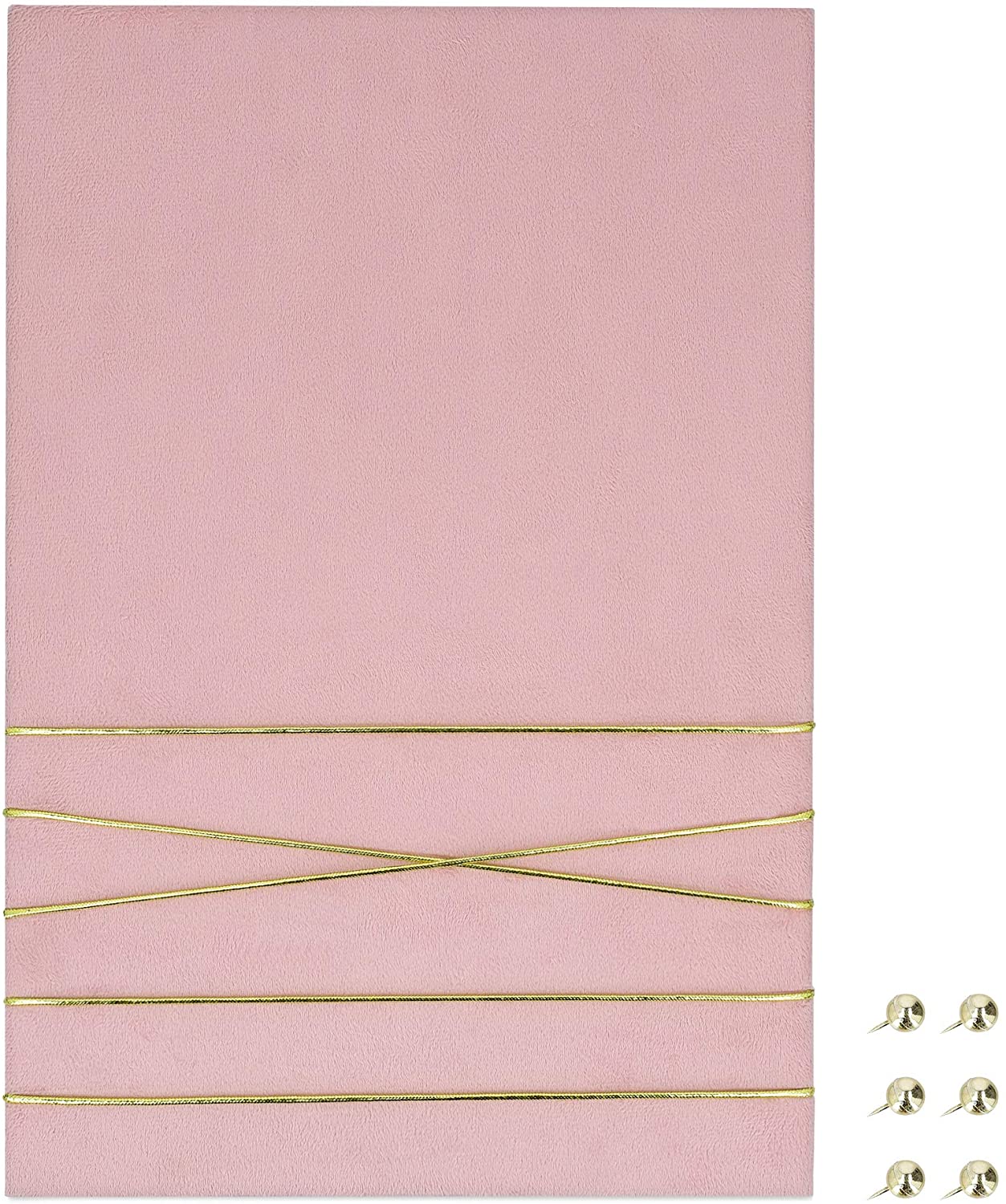 Navaris Πίνακας Ανακοινώσεων από Βελούδο - 44 x 30 cm - Pink - 52630.1.08