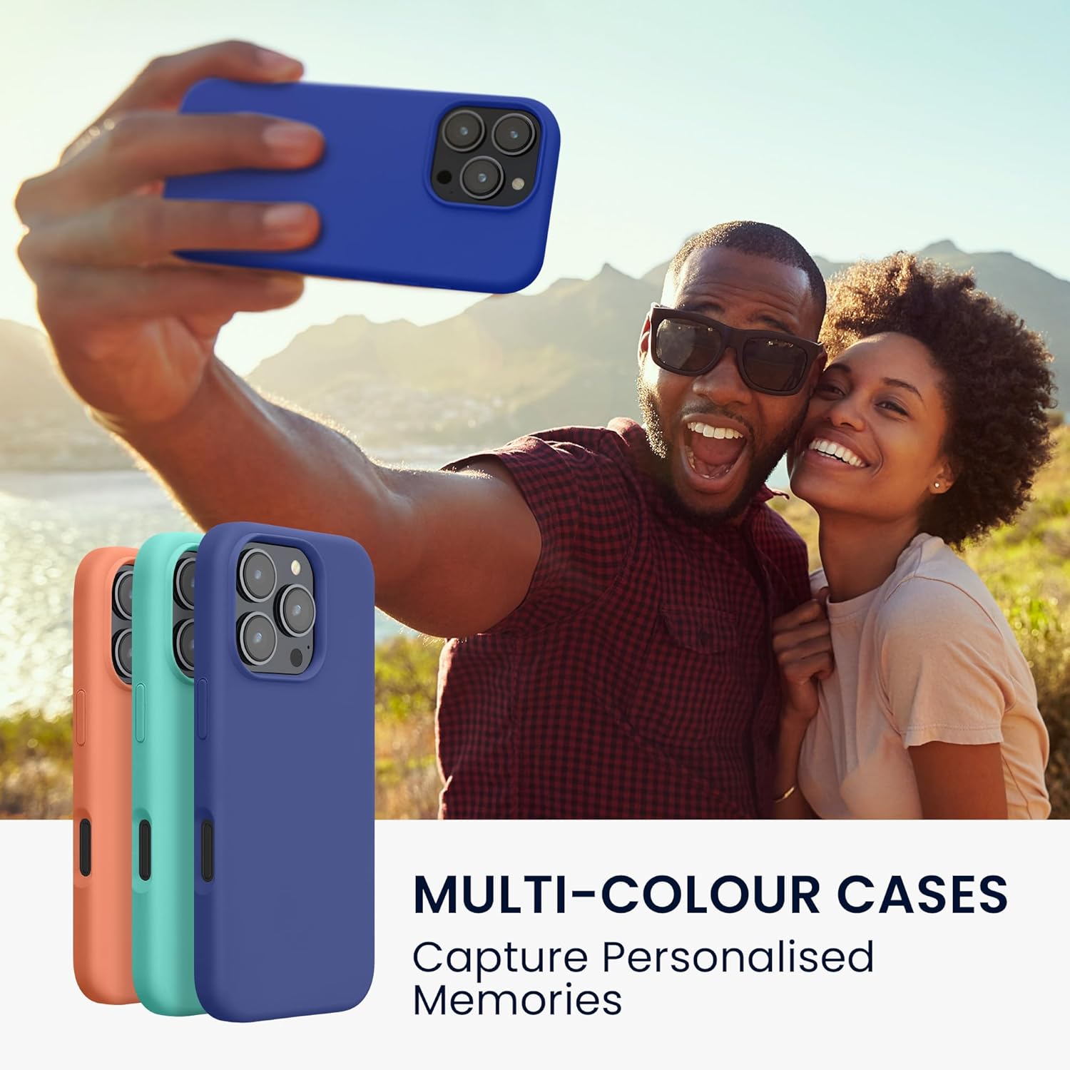 KW iPhone 16 Pro Θήκη Σιλικόνης Rubberized TPU - Baltic Blue