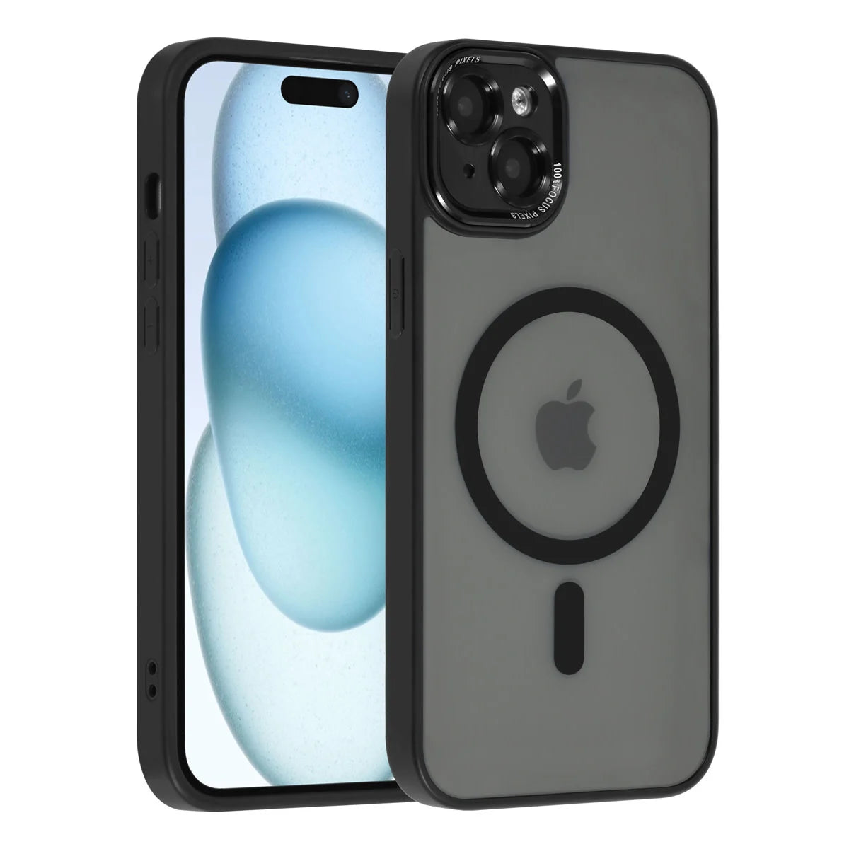 Tuniq iPhone 15 Plus / 14 Plus - MagSafe Σκληρή Θήκη με Πλαίσιο Σιλικόνης - Μαύρο Ματ