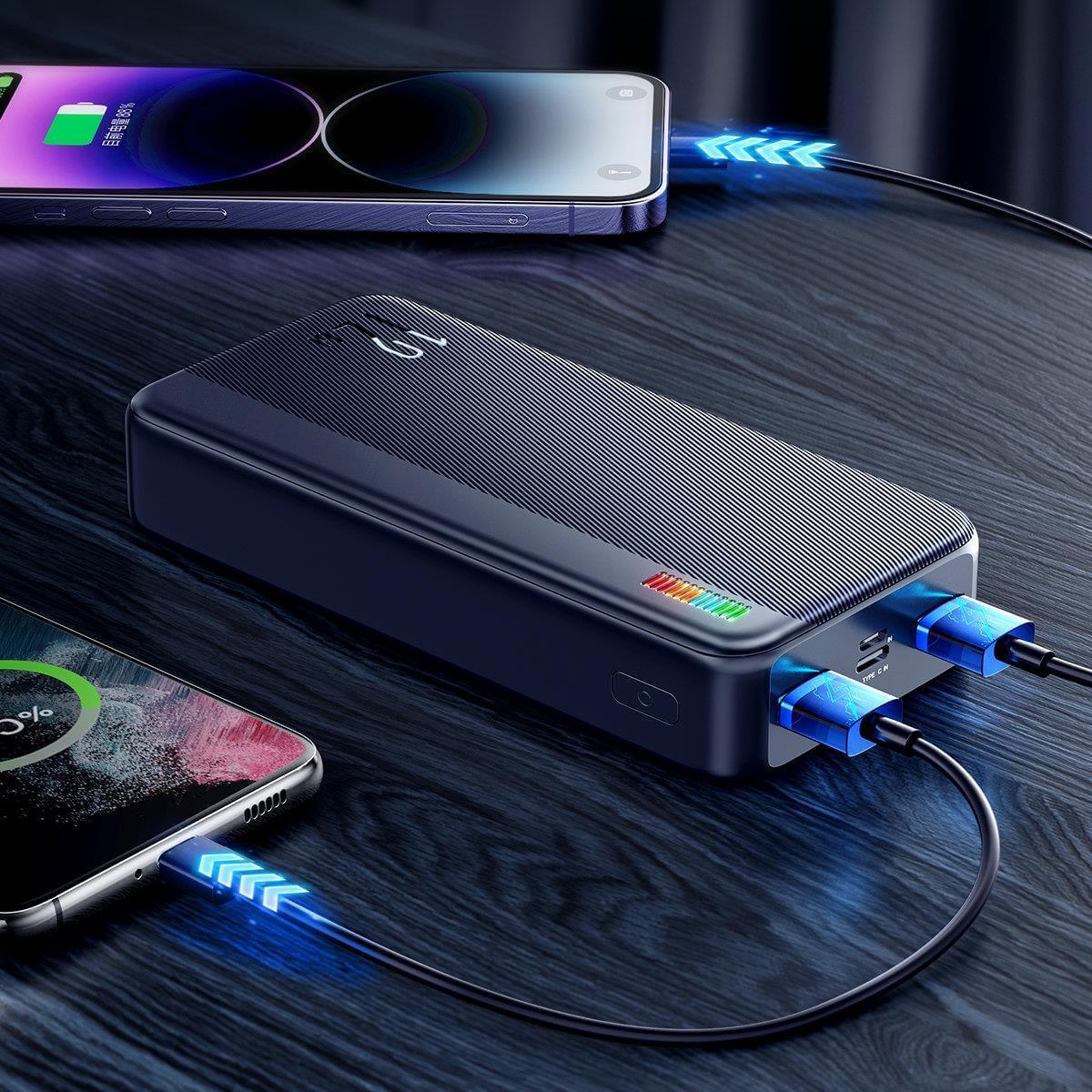 Joyroom JR-T017 Dazzling Series 20000Ah PowerBank 12W με 2 θύρες USB - Black