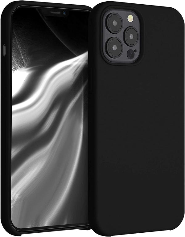 KW iPhone 12 Pro Max Θήκη Σιλικόνης Rubber TPU - Black - 52644.01