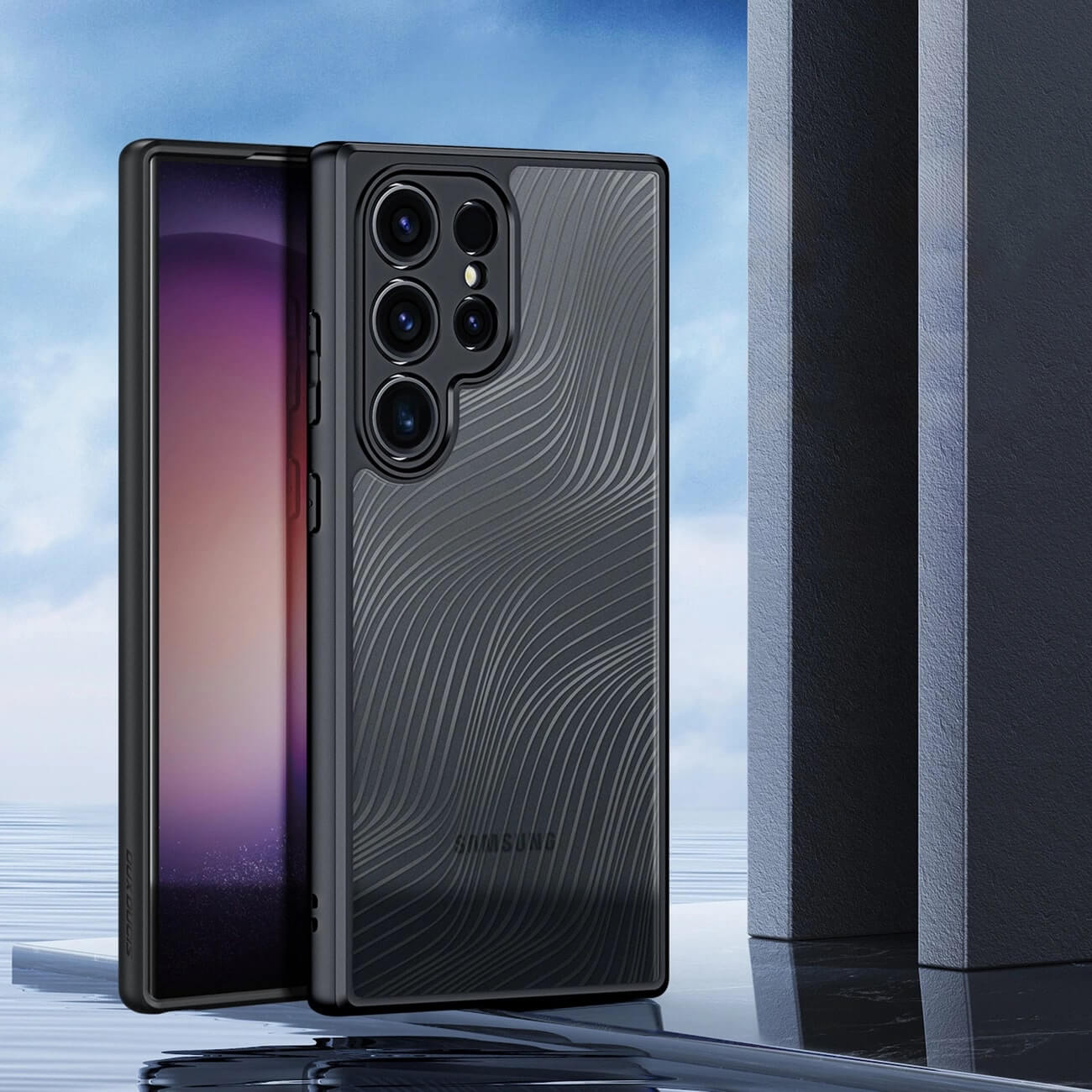Dux Ducis Samsung Galaxy S24 Ultra Aimo Series Σκληρή Θήκη με Πλαίσιο Σιλικόνης - Black - likebrands.gr