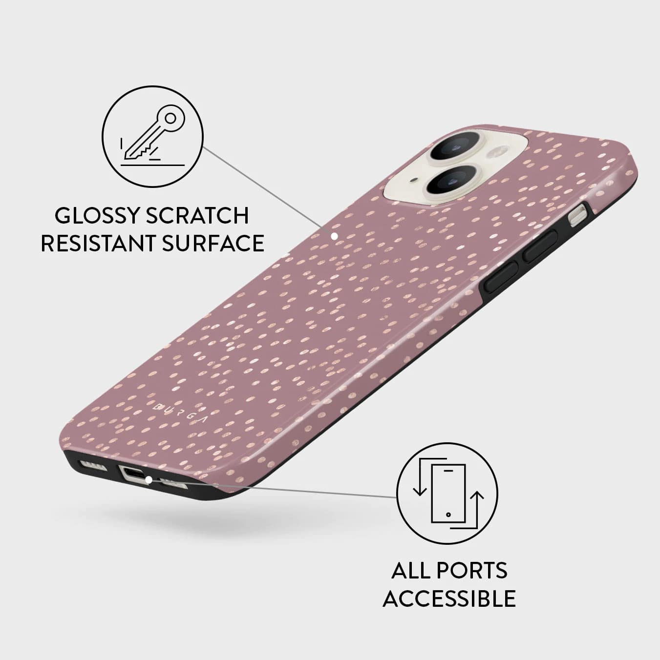 Burga iPhone 13 Fashion Tough Σκληρή Θήκη - Hot Cocoa