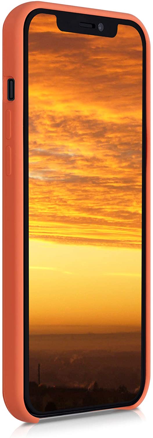 KW iPhone 12 Pro Max Θήκη Σιλικόνης Rubber TPU - Sunrise Orange - 52644.203