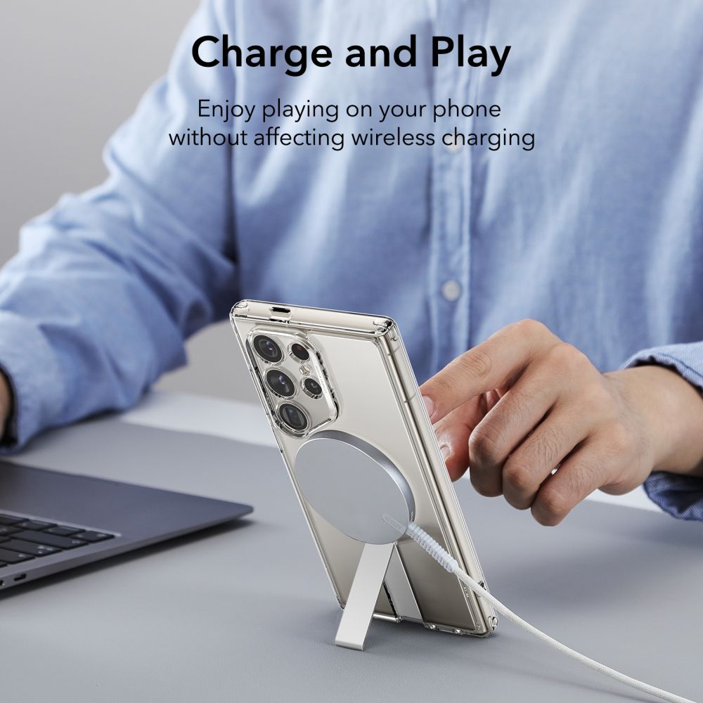 ESR Samsung Galaxy S24 Ultra - Flickstand Boost Halolock Σκληρή Θήκη με MagSafe και Stand - Clear