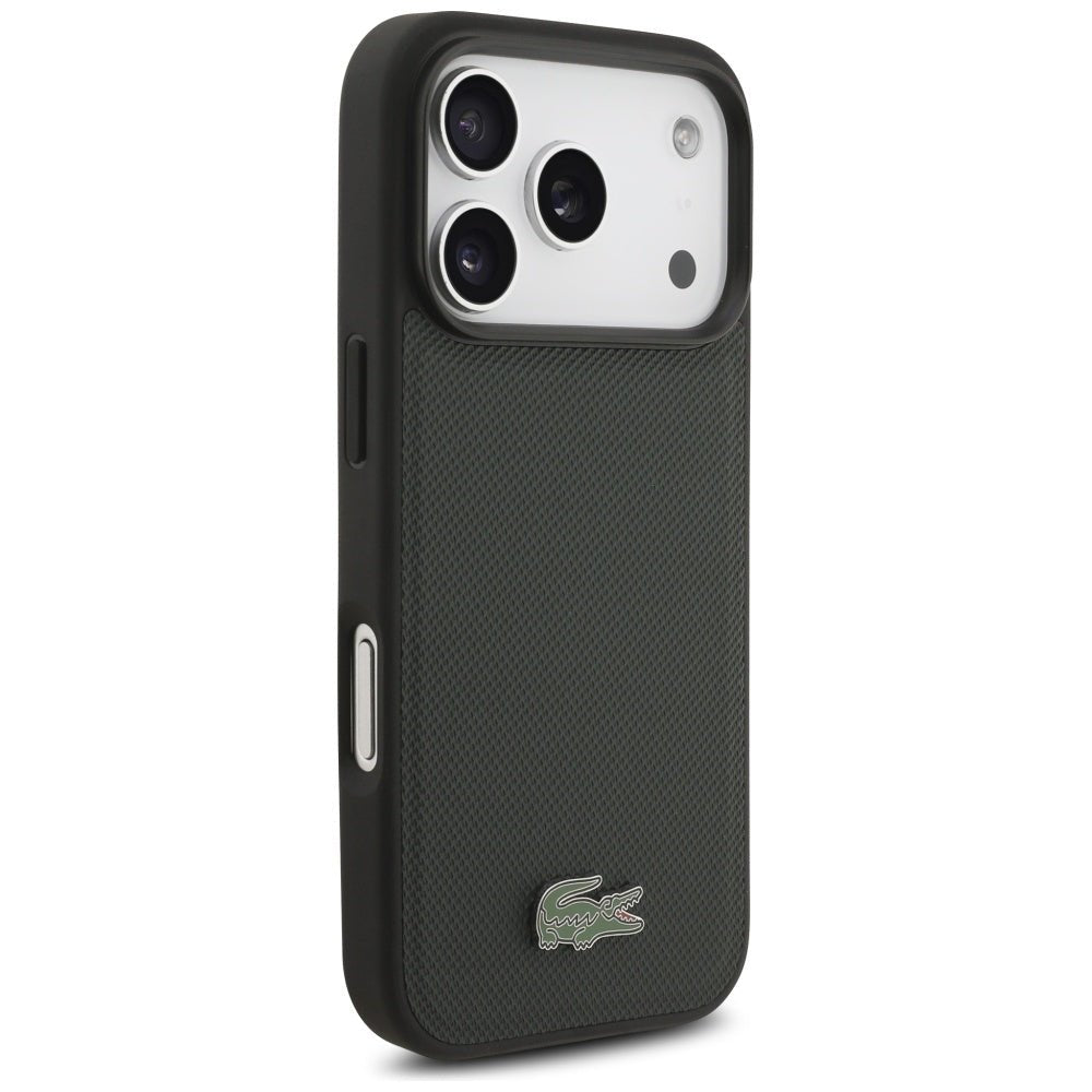 Lacoste iPhone 17 Pro - Petit Pique Lacquer Logo MagSafe - Σκληρή Θήκη με Πλαίσιο Σιλικόνης - Green