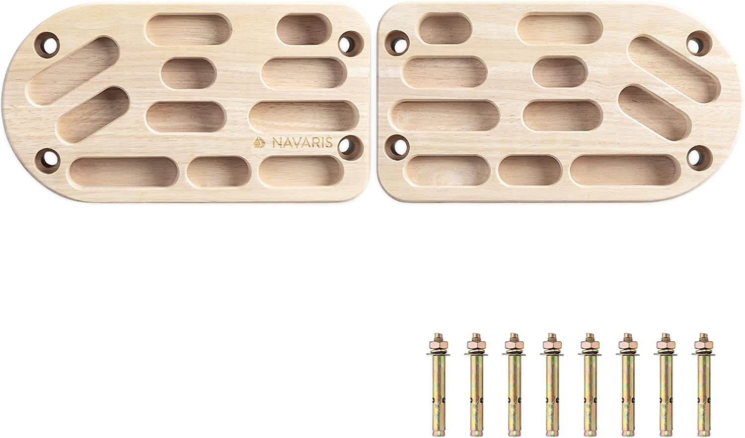 Navaris Ξύλινα Άγκιστρα Αναρρίχησης - Light Brown - 55127.01