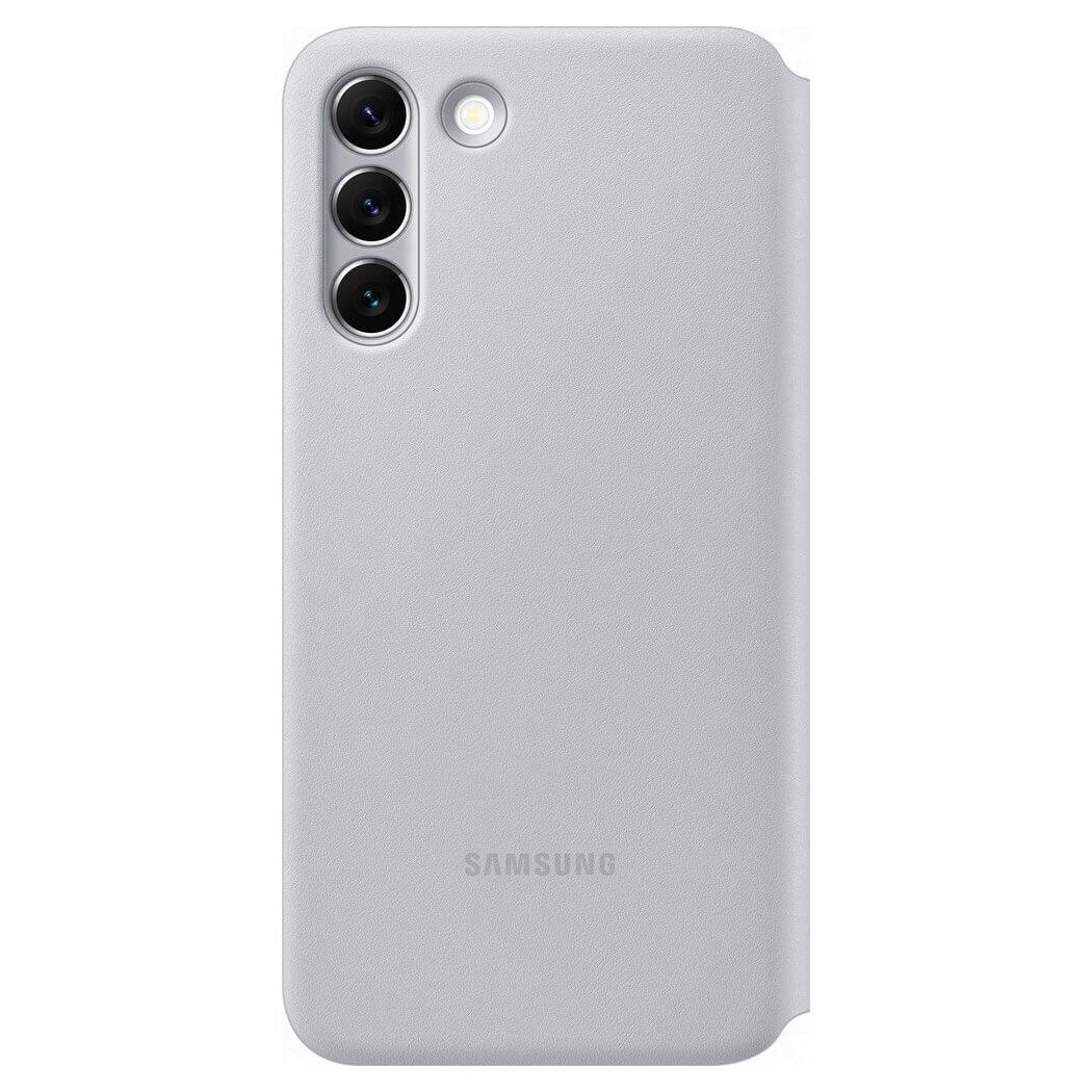 Samsung LED View Cover Samsung Galaxy S22 Plus Θήκη Βιβλίο - Light Grey - EF-NS906PJEGEE