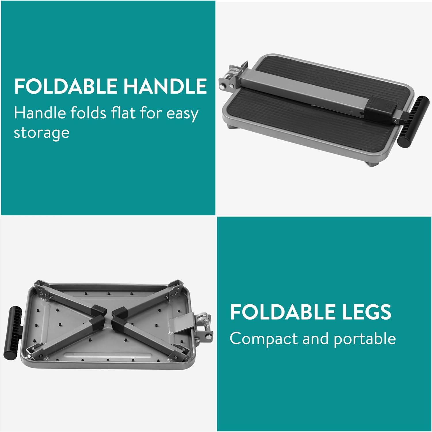 Navaris Αναδιπλούμενο Σκαλοπάτι με Λαβή - Grey - 60999.01