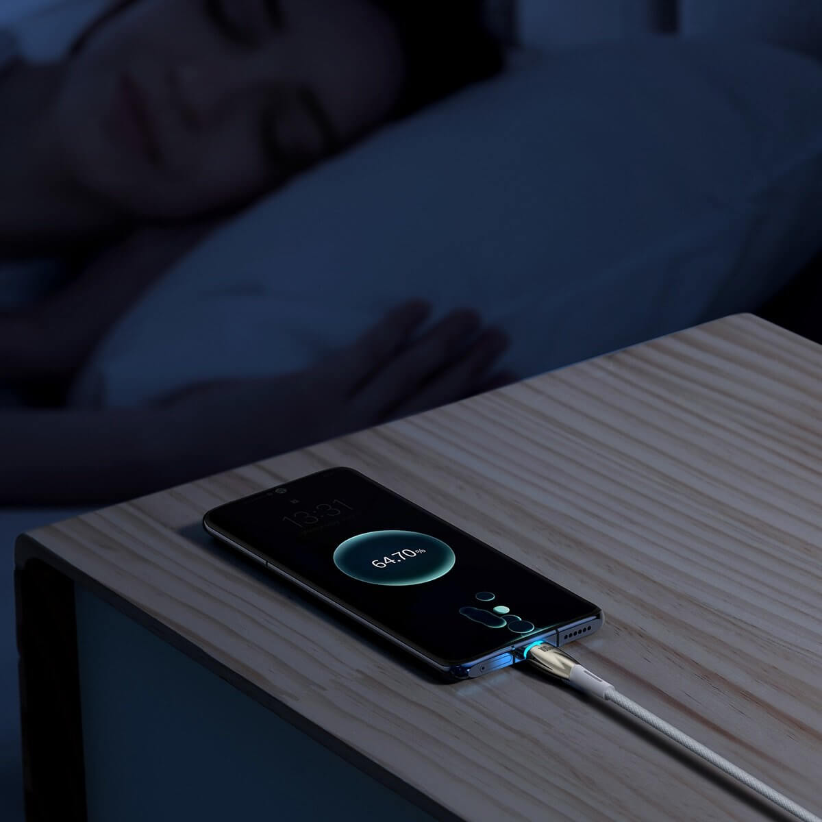 Baseus Glimmer Series PD 100W - Καλώδιο Δεδομένων και Φόρτισης Type C to USB 1M - White - CADH000402