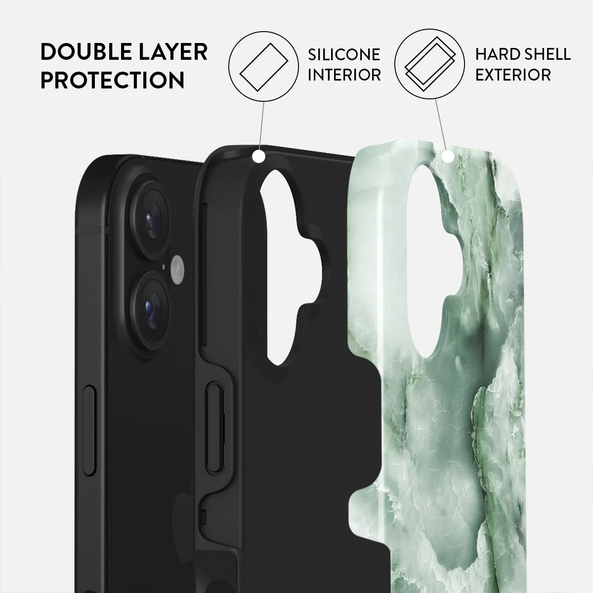 Burga iPhone 16 Fashion Tough MagSafe Σκληρή Θήκη με MagSafe - Pistachio Cheesecake