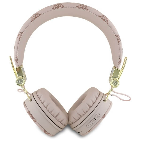Guess Over-Ear Peony Script Round Shape - Ασύρματα Bluetooth Ακουστικά - Brown