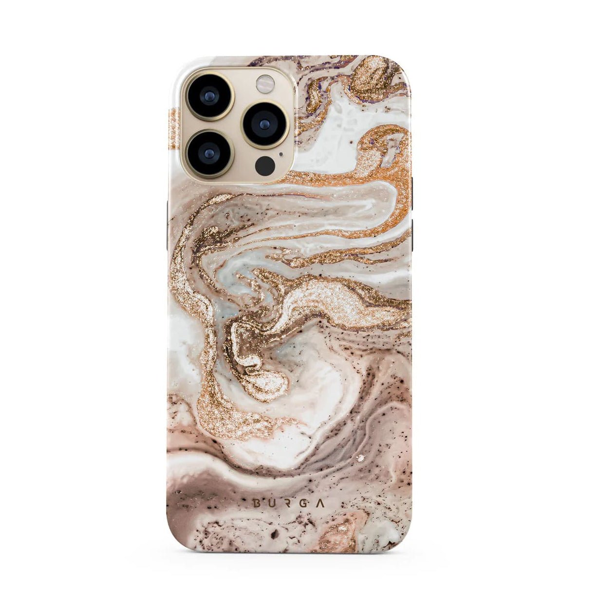 Burga iPhone 14 Pro Fashion Tough Σκληρή Θήκη - Cappuccino