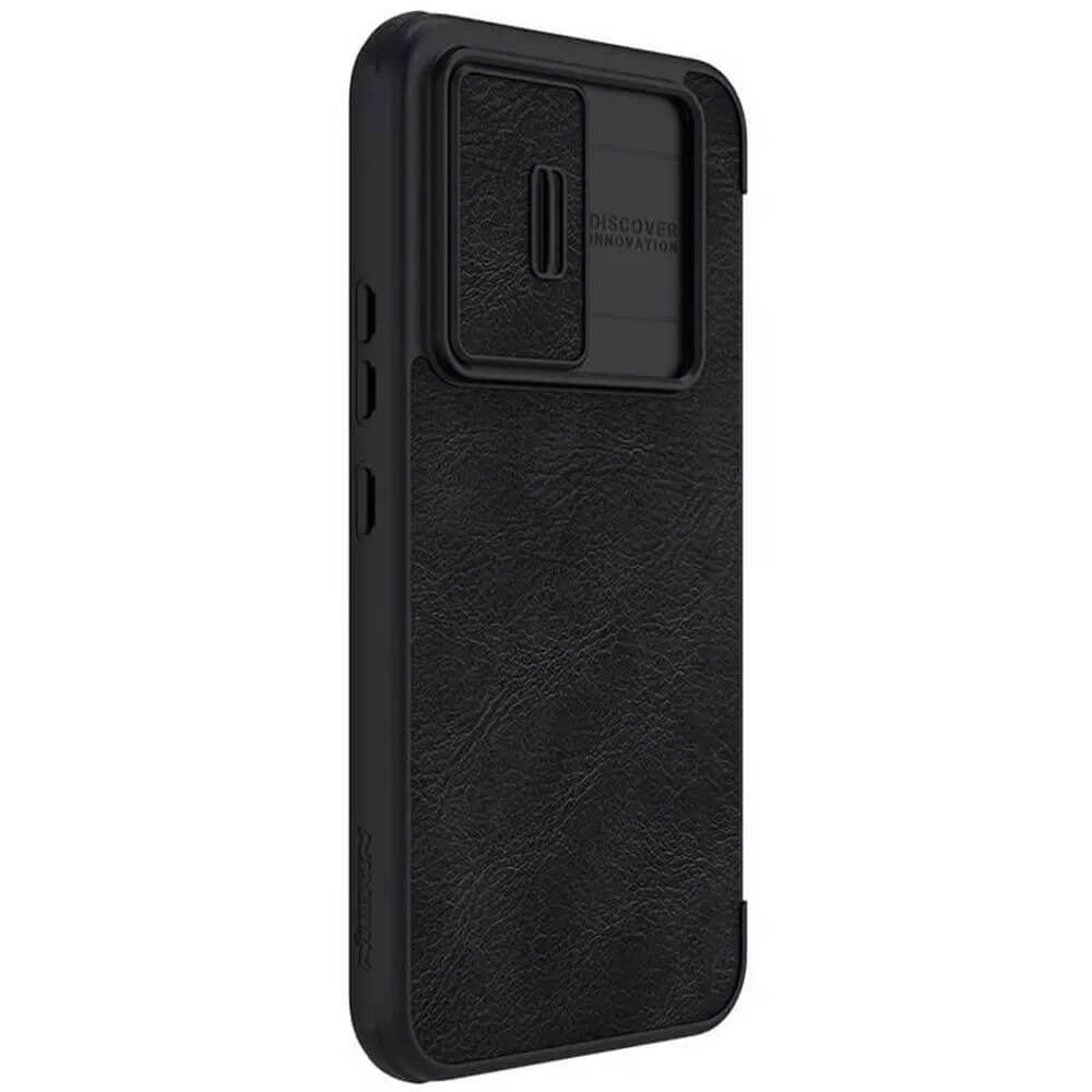 Nillkin Samsung Galaxy A54 5G Qin Leather Pro Flip Book Case with Camera Protection Θήκη Βιβλίο με Κάλυμμα για την Κάμερα - Black