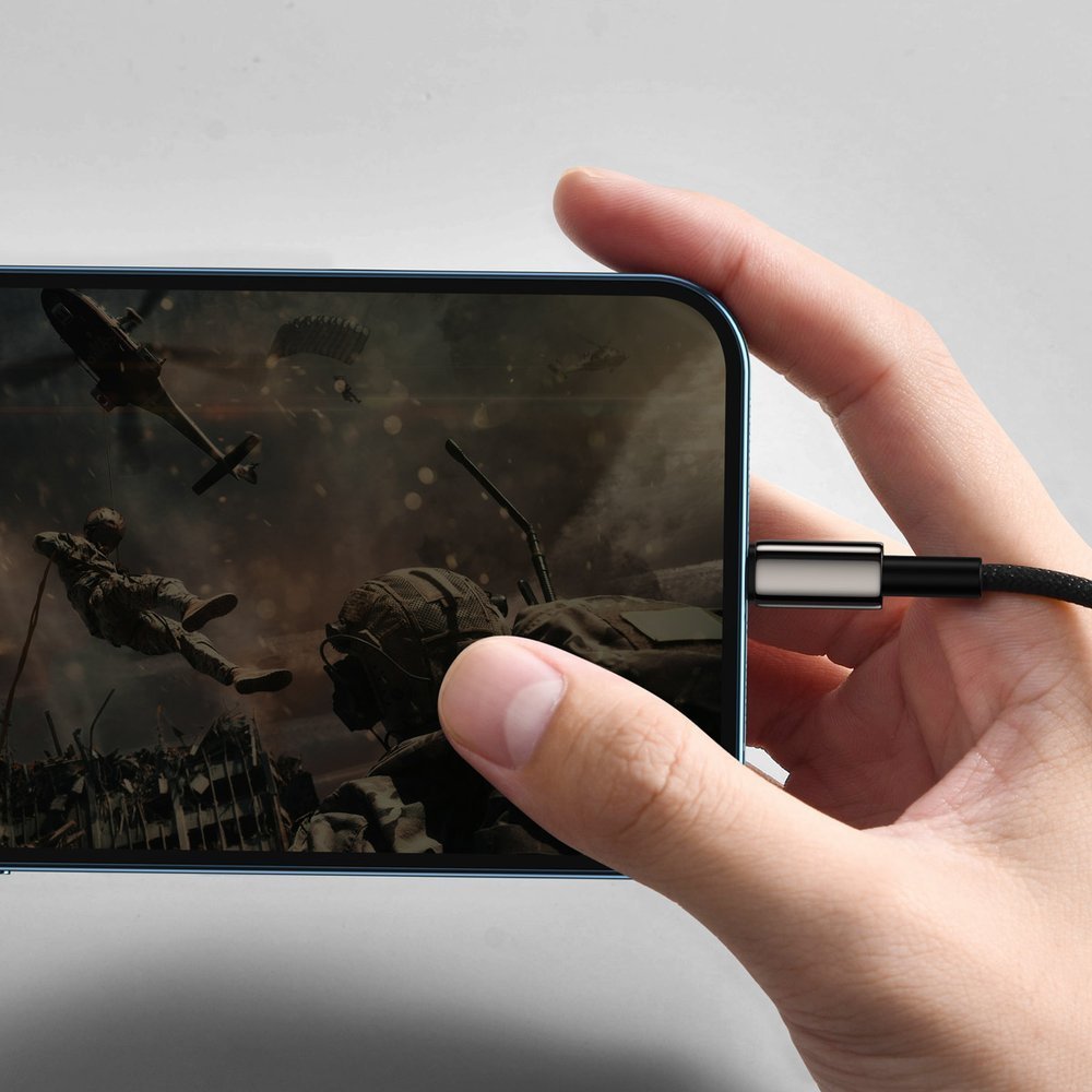 Baseus Tungsten Gold 3in1 Καλώδιο Φόρτισης 3.5A 1.5m - Micro USB / Lightning / Type-C - Black - CAMLTWJ-01