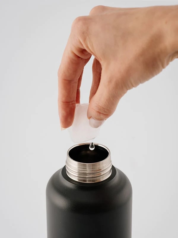 Equa Thermo Timeless Μπουκάλι Θερμός από Ανοξείδωτο Ατσάλι - 1000ml - Dark Bottle