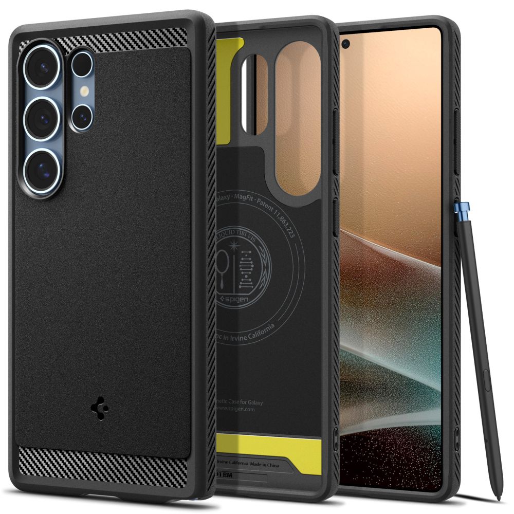 Spigen Samsung Galaxy S25 Ultra - Rugged Armor Mag - Θήκη TPU με MagSafe - Matte Black
