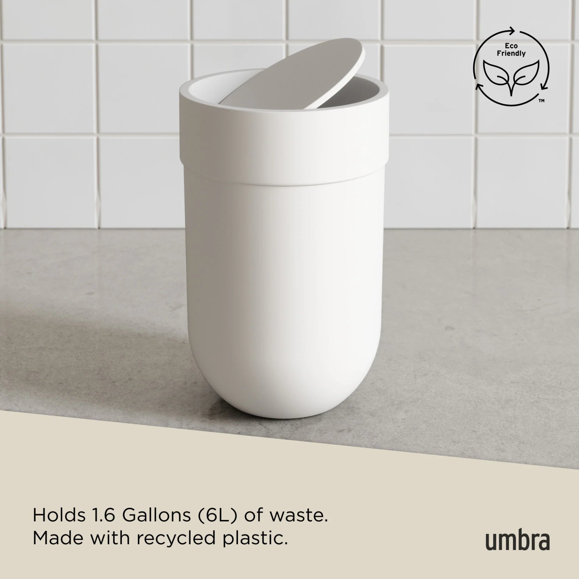 Umbra Κάδος Απορριμμάτων - Touch - 6L - White