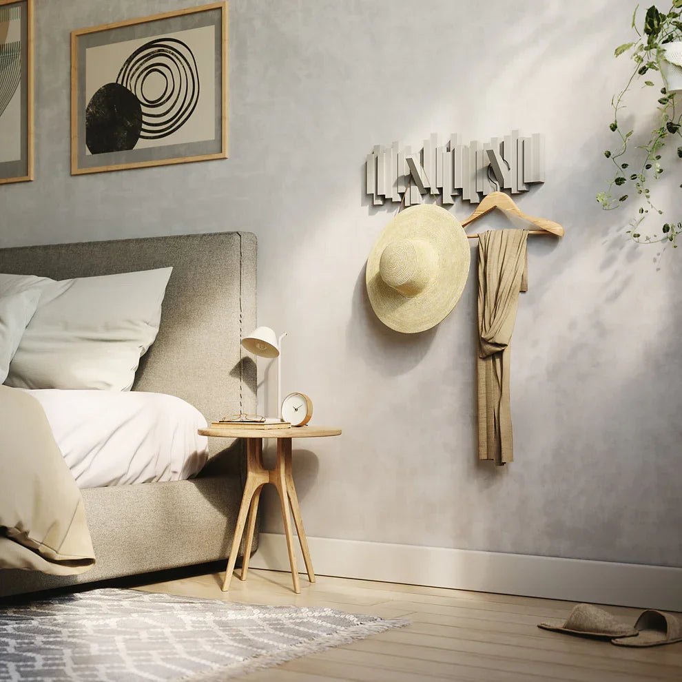 Umbra Sticks - Επιτοίχια Πλαστική Κρεμάστρα με 5 Γάντζους - Grey