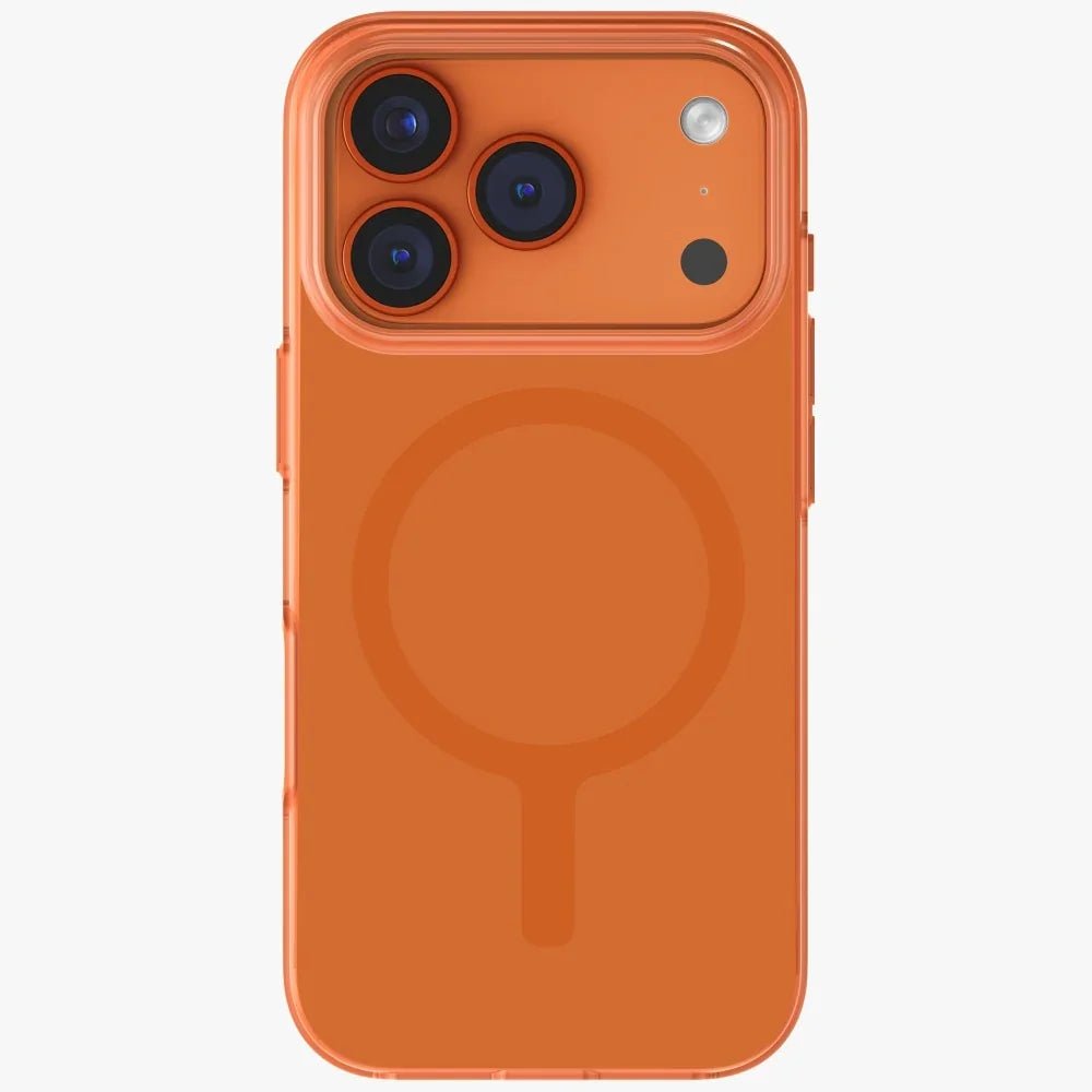 Uniq iPhone 17 Pro - Clario MagClick Charging - Σκληρή Θήκη με Πλαίσιο Σιλικόνης και MagSafe - Orange
