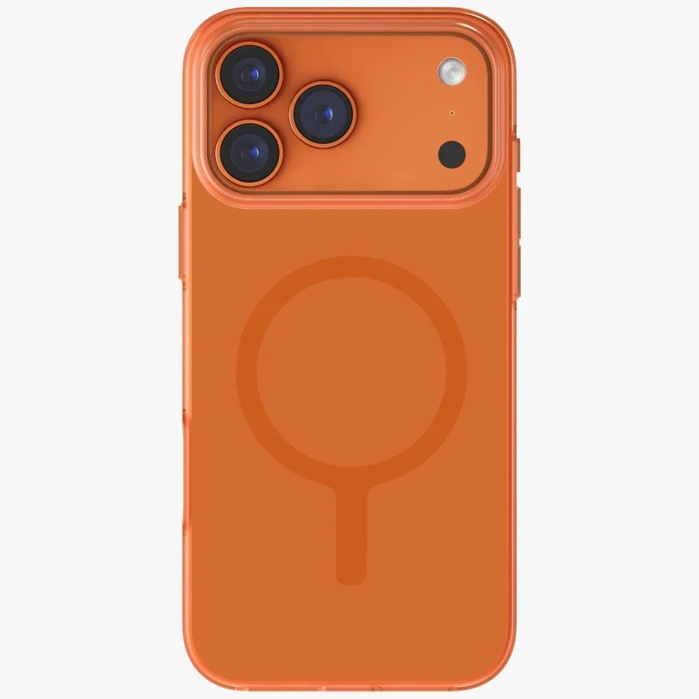 Uniq iPhone 17 Pro Max - Clario MagClick Charging - Σκληρή Θήκη με Πλαίσιο Σιλικόνης και MagSafe - Orange