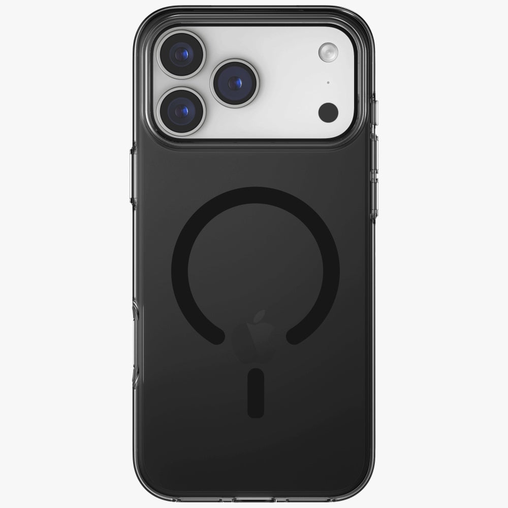 Uniq iPhone 17 Pro Max - Σκληρή Θήκη με Πλαίσιο Σιλικόνης και MagSafe - Clario MagClick Charging - Black