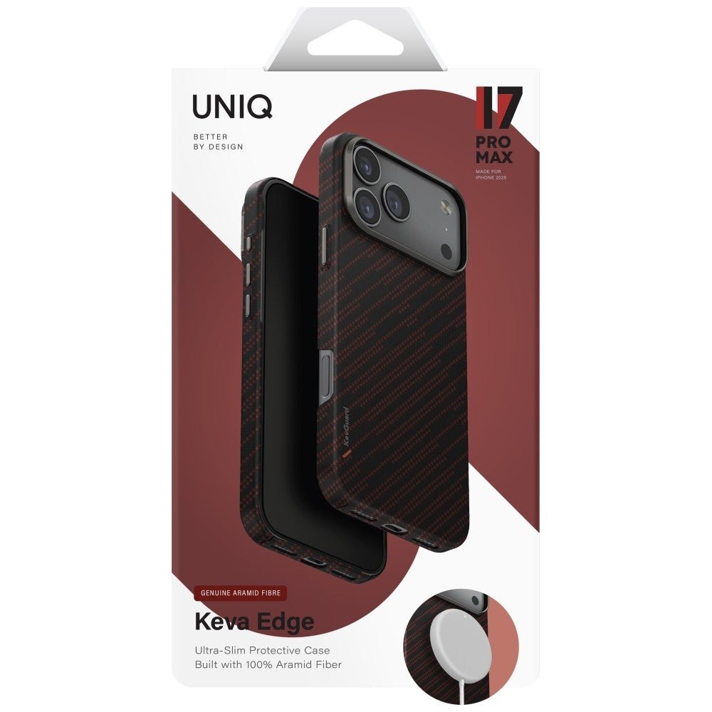 Uniq iPhone 17 Pro Max - Σκληρή Θήκη με Πλαίσιο Σιλικόνης και MagSafe - Keva EDGE Magclick - Orange