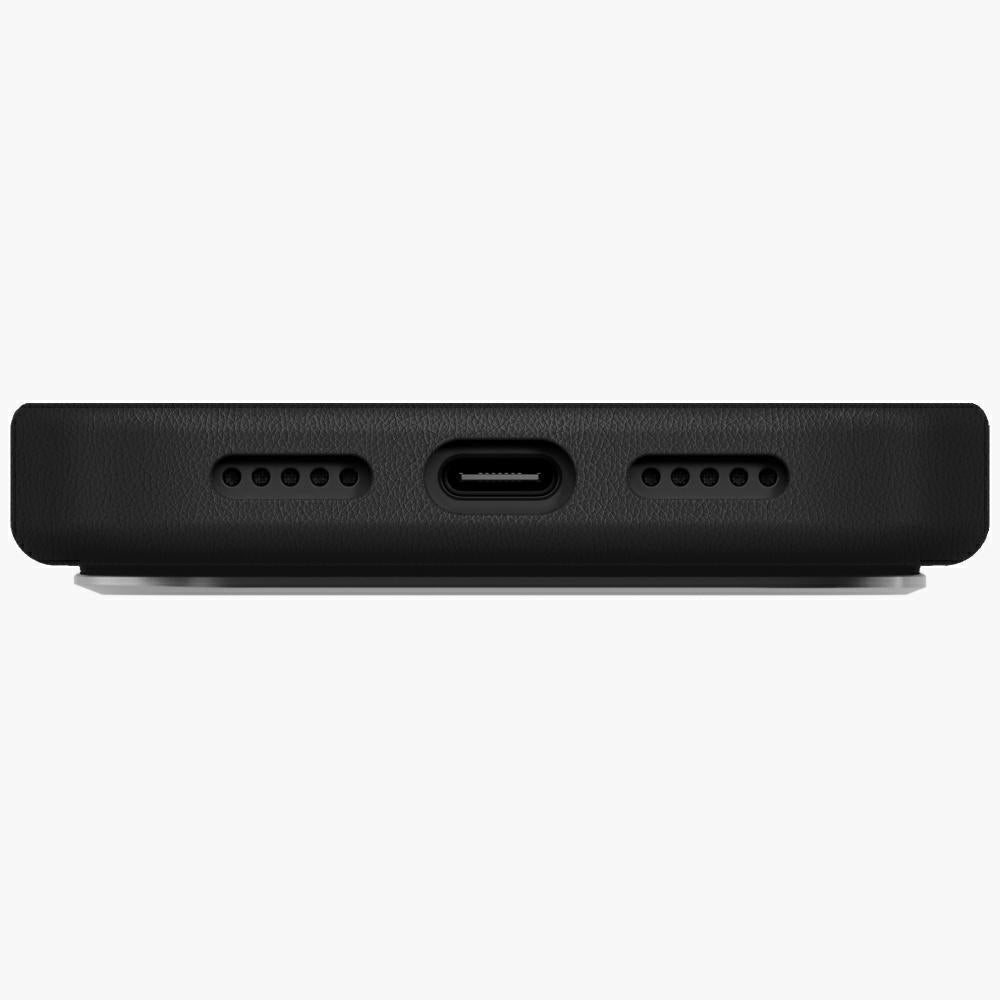 Uniq iPhone 17 Pro - Σκληρή Θήκη με Επένδυση Συνθετικού Δέρματος και MagSafe - Lyden MagClick - Black