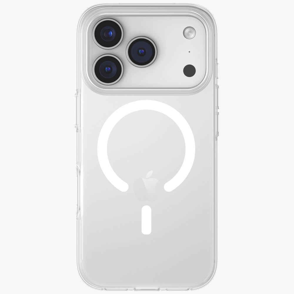 Uniq iPhone 17 Pro - Σκληρή Θήκη με Πλαίσιο Σιλικόνης και MagSafe - Clario MagClick Charging - Clear