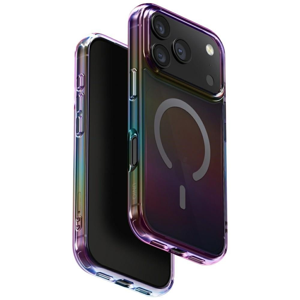 Uniq iPhone 17 Pro - Σκληρή Θήκη με Πλαίσιο Σιλικόνης και MagSafe - Iridescia Magclick - Midnight Quartz