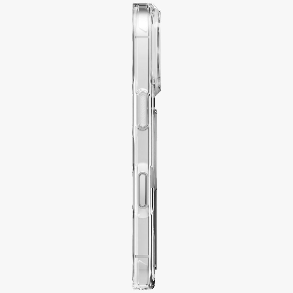 Uniq iPhone 17 Pro - Σκληρή Θήκη με Πλαίσιο Σιλικόνης με MagSafe και Eνσωματωμένη Λαβή FlexGrip - Heldro Air - Clear