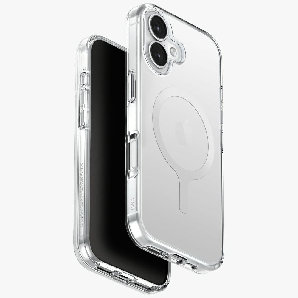 Uniq iPhone 17 - Σκληρή Θήκη με Πλαίσιο Σιλικόνης και MagSafe - Clario MagClick Charging - Clear