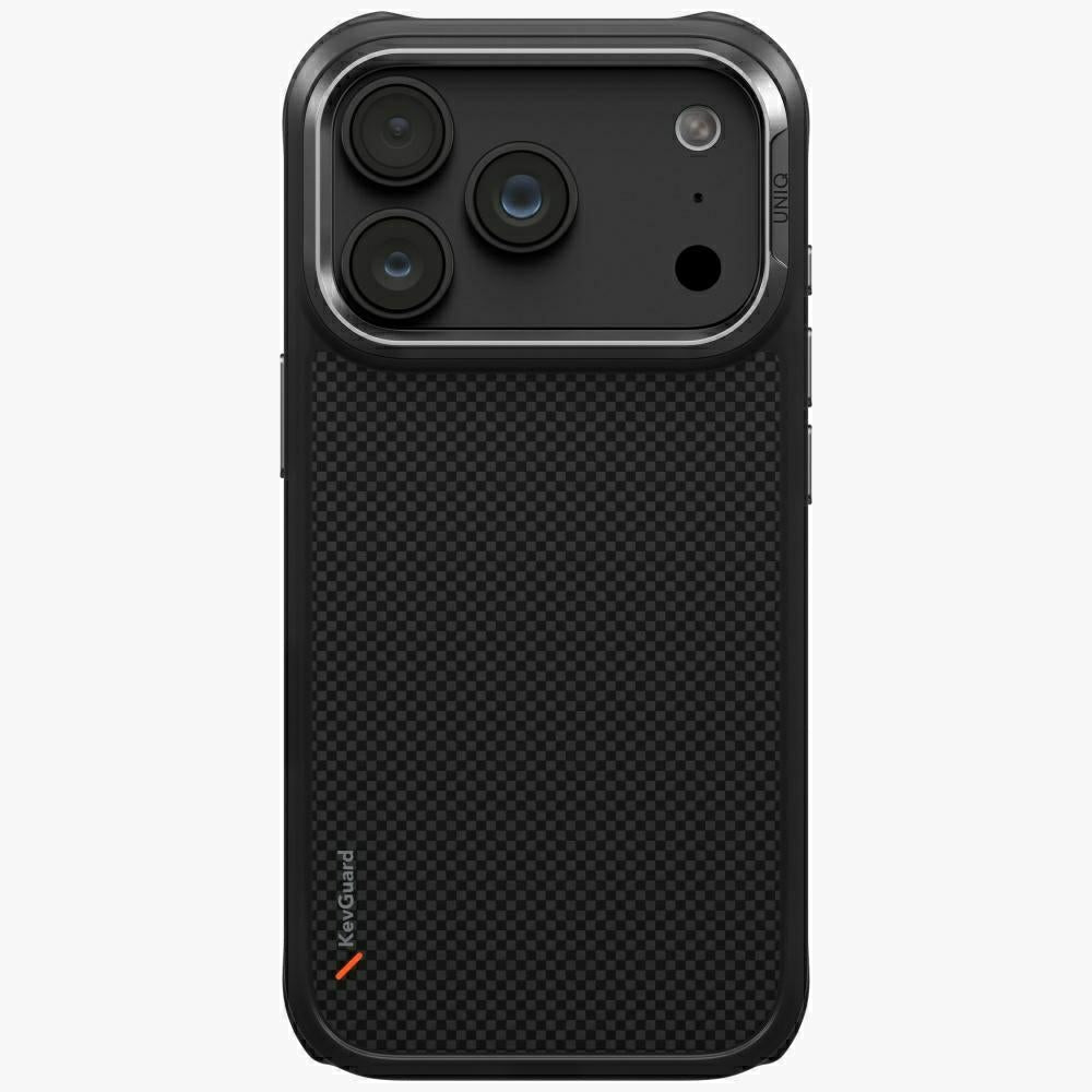 Uniq iPhone 18 Pro / iPhone 17 Pro - Σκληρή Θήκη με Πλαίσιο Σιλικόνης MagSafe - Keva Tough Aramid - Black