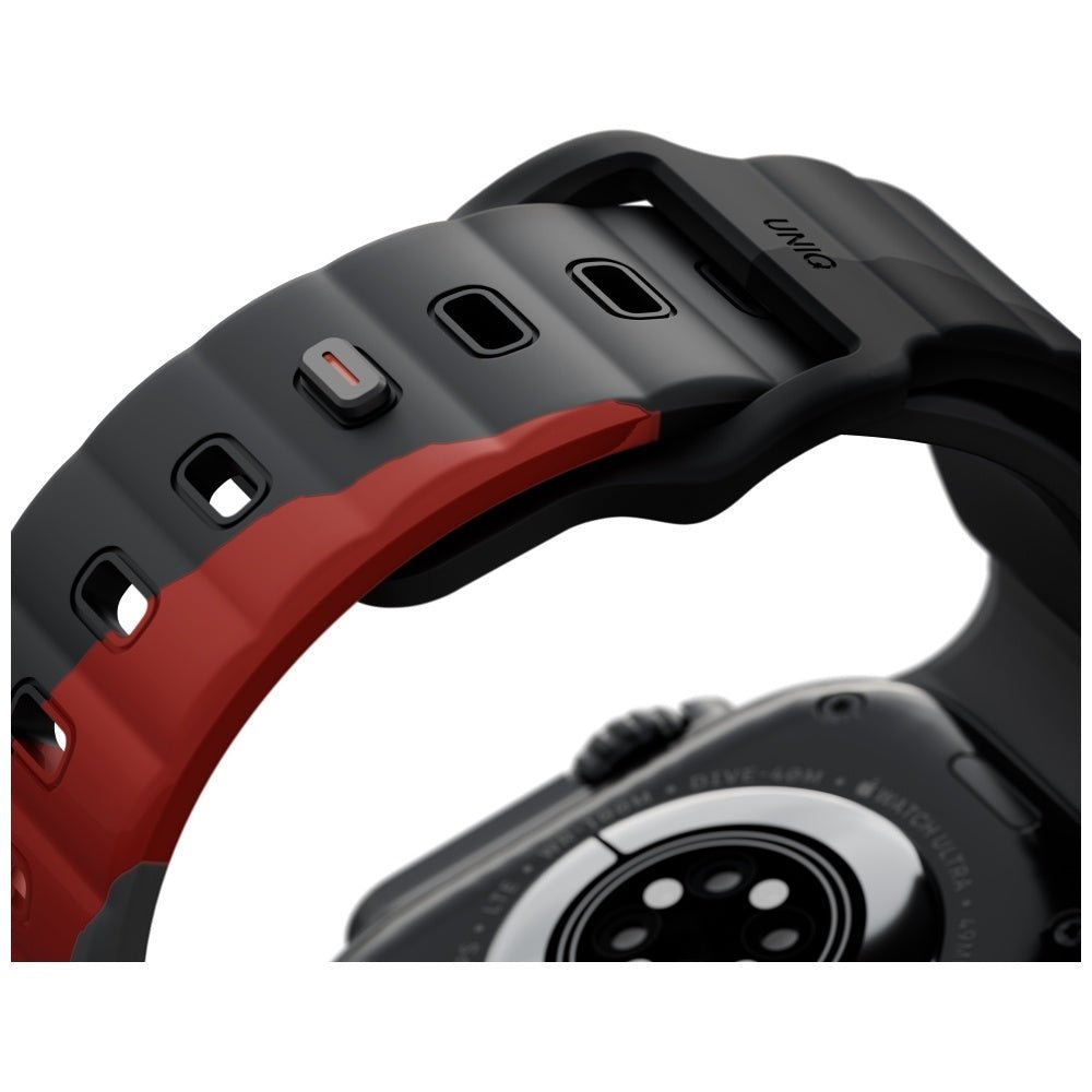 Uniq Λουράκι Apple Watch 8/9/10/11 - SE (1/2/3) - Ultra (1/2/3) – 44/45/46/49mm - Stride DE Rubber - Charcoal