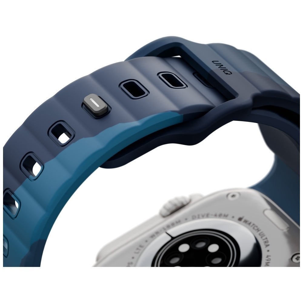 Uniq Λουράκι Apple Watch 8/9/10/11 - SE (1/2/3) - Ultra (1/2/3) – 44/45/46/49mm - Stride DE Rubber - Storm