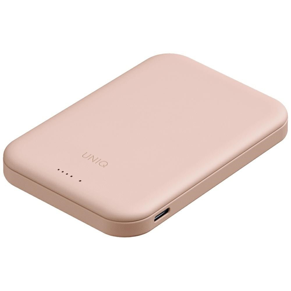 Uniq Lyden Lexa Magnetic - Ασύρματο MagSafe PowerBank Κινητού 5000mAh με Καλώδιο Type - C - Pink