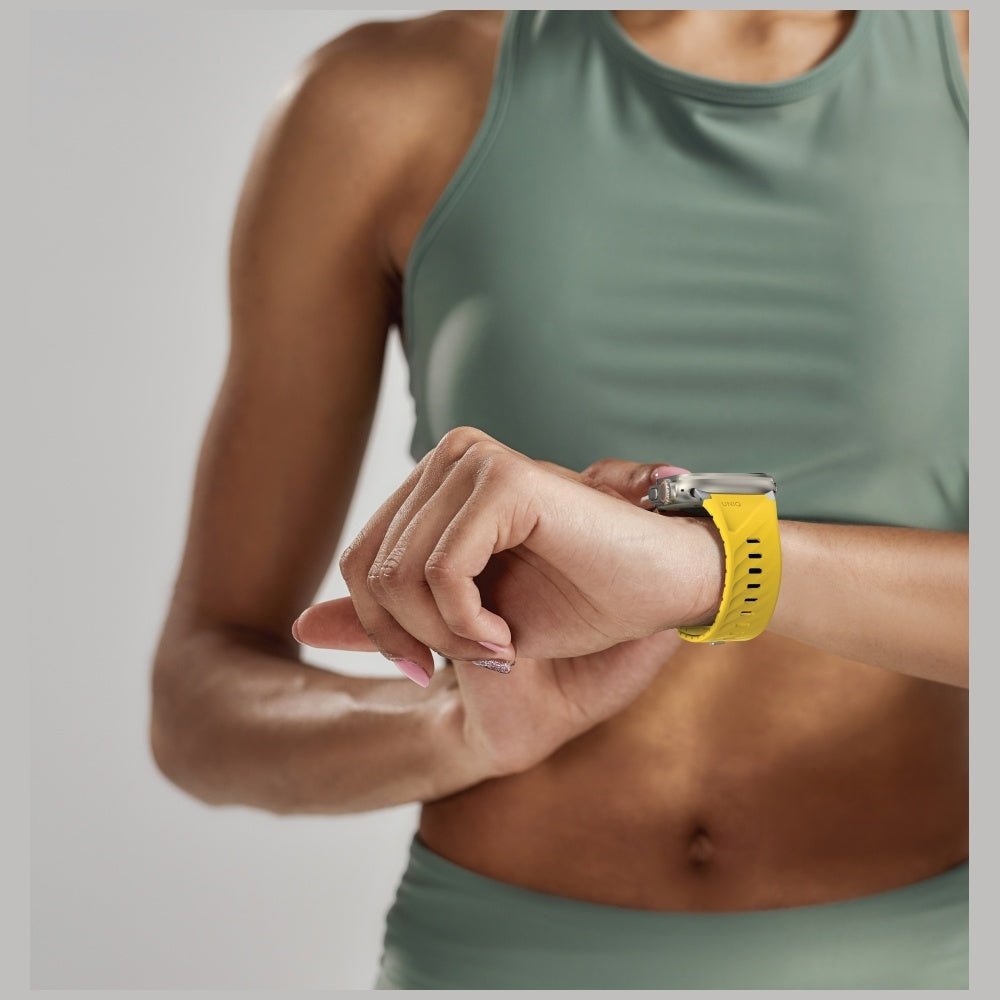 Uniq Μαγνητικό Λουράκι Apple Watch 4/5/6/7/8/9/10/11 - SE (1/2/3) - Ultra (1/2/3) – 40/41/42/44/45/46/49mm - Fluo - Black