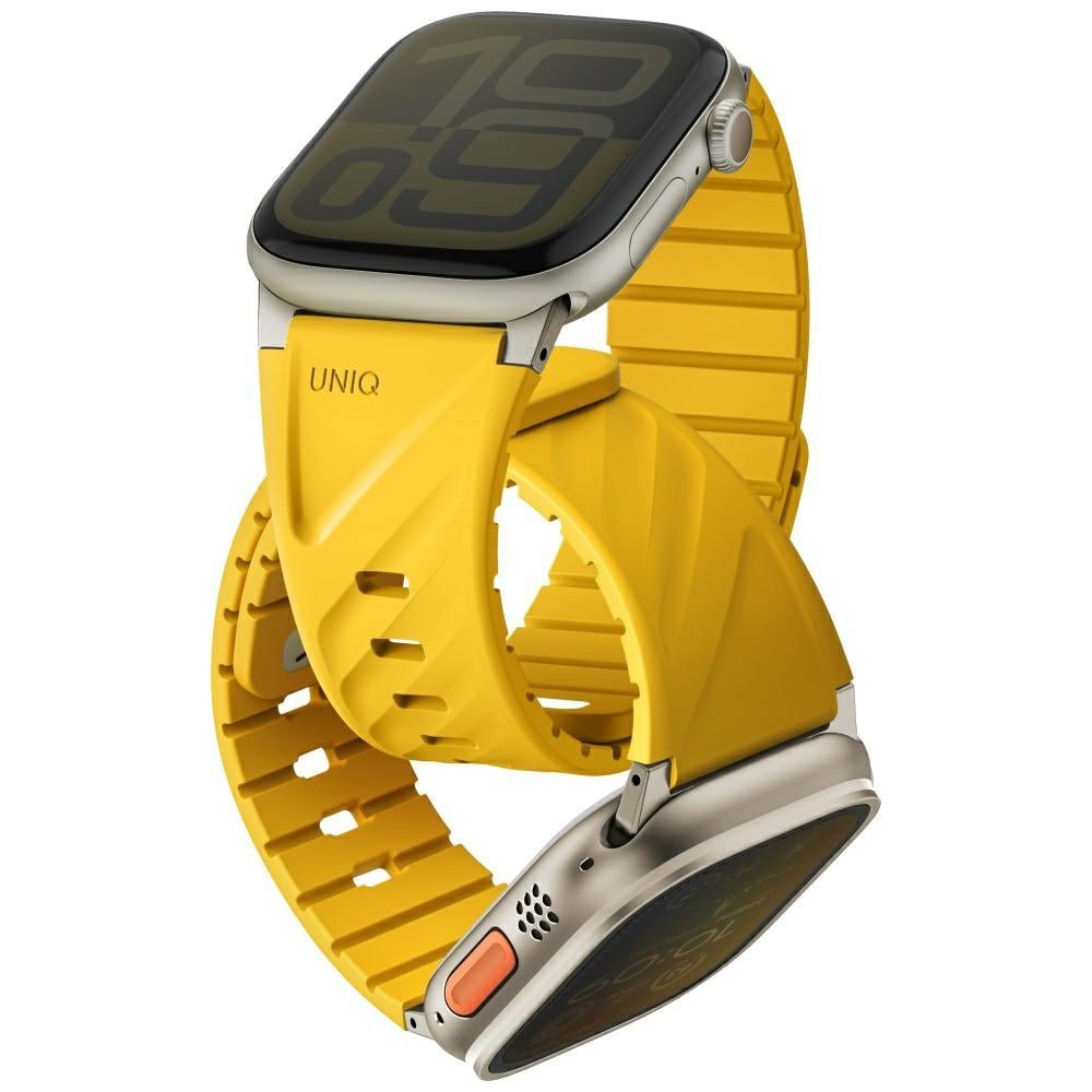 Uniq Μαγνητικό Λουράκι Apple Watch 7/8/9/10/11 - SE (1/2/3) - Ultra (1/2/3) – 40/41/42/44/45/46/49mm - Fluo - Yellow