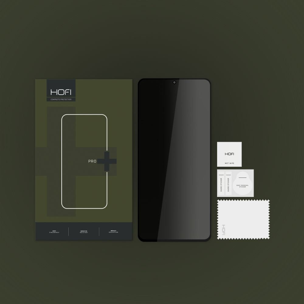 Hofi Xiaomi Redmi Note 13 5G / Redmi Note 13 Pro 4G / Redmi Note 13 Pro 5G Anti Spy Glass Pro+ 0.3mm 2.5D 9H Full Screen Tempered Glass Αντιχαρακτικό Γυαλί Οθόνης - Privacy - Black