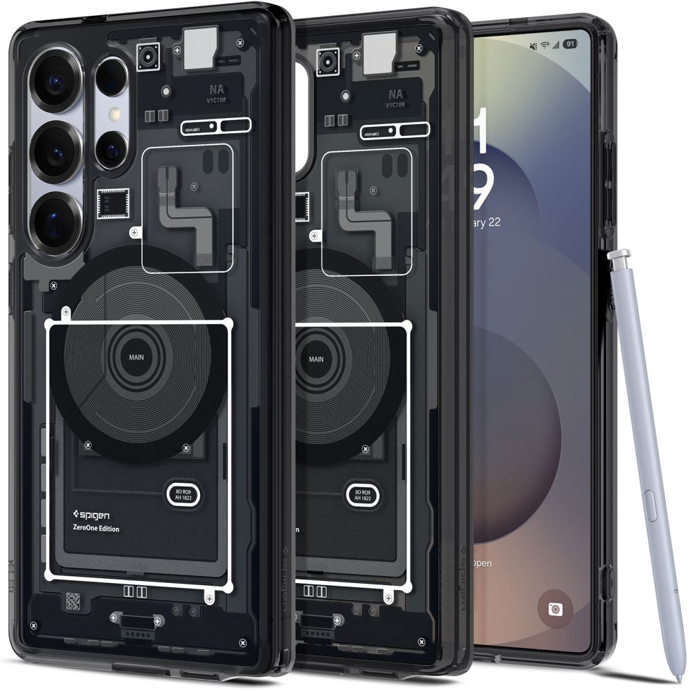 Spigen Samsung Galaxy S25 Ultra - Ultra Hybrid Mag - Σκληρή Θήκη με Πλαίσιο Σιλικόνης Και MagSafe - Zero One Black