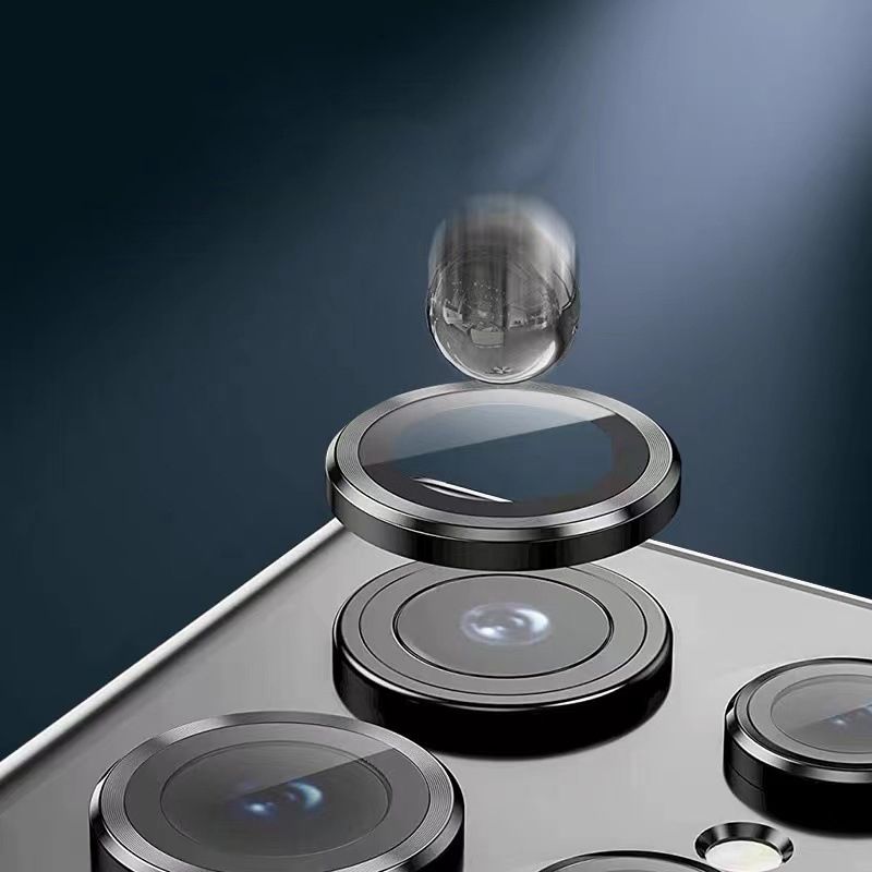Hofi Samsung Galaxy S22 Ultra CamRing Pro+ Αντιχαρακτικό Γυαλί για την Κάμερα - Black