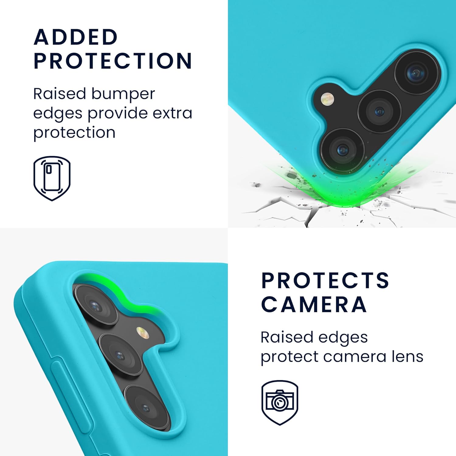 KW Samsung Galaxy S24 Θήκη Σιλικόνης Rubberized TPU - Cool Glacier