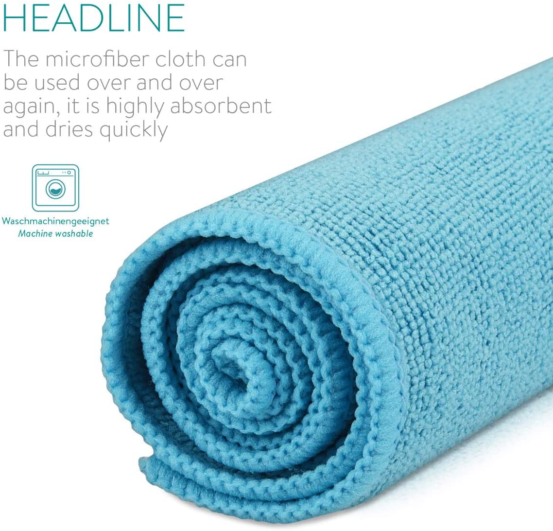 Navaris 20x Microfiber Cleaning Cloth Pack - Σετ 20 Πετσέτες - Multicolor - 46322.02