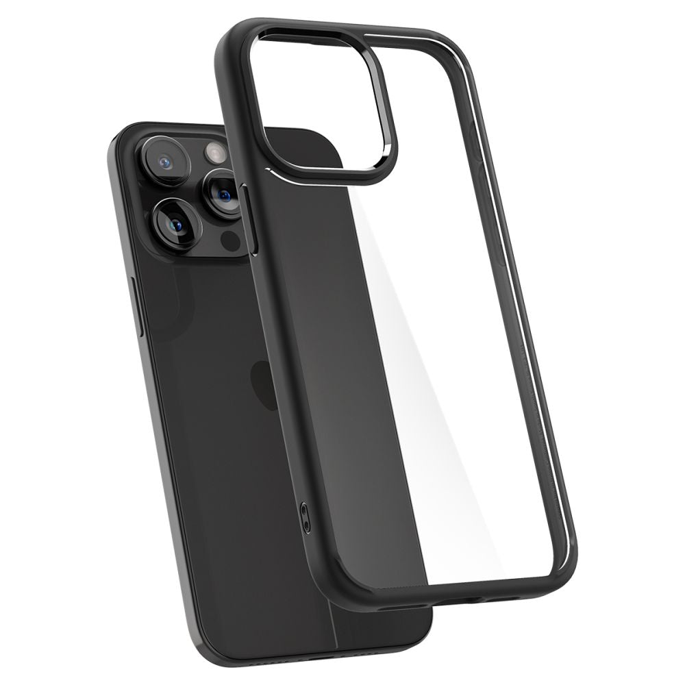 Spigen iPhone 15 Pro Ultra Hybrid Σκληρή Θήκη με Πλαίσιο Σιλικόνης - Matte Black
